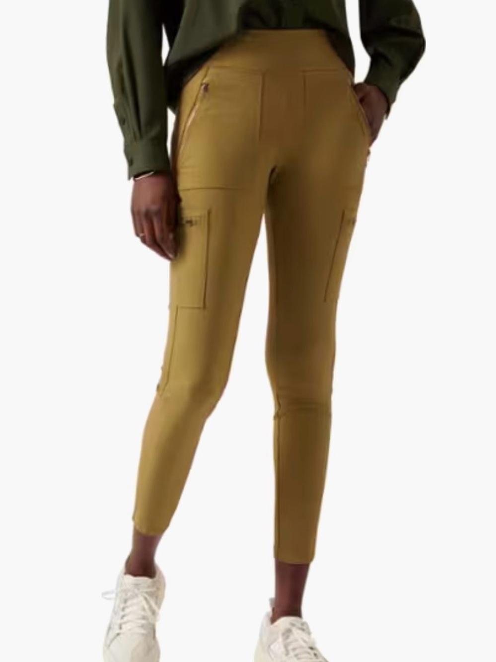Athleta Headlands Hybrid Cargo Pants Tapestry Gold